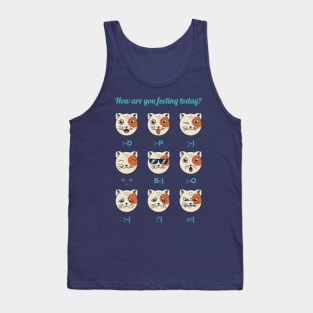 Cat Emoticon Tank Top